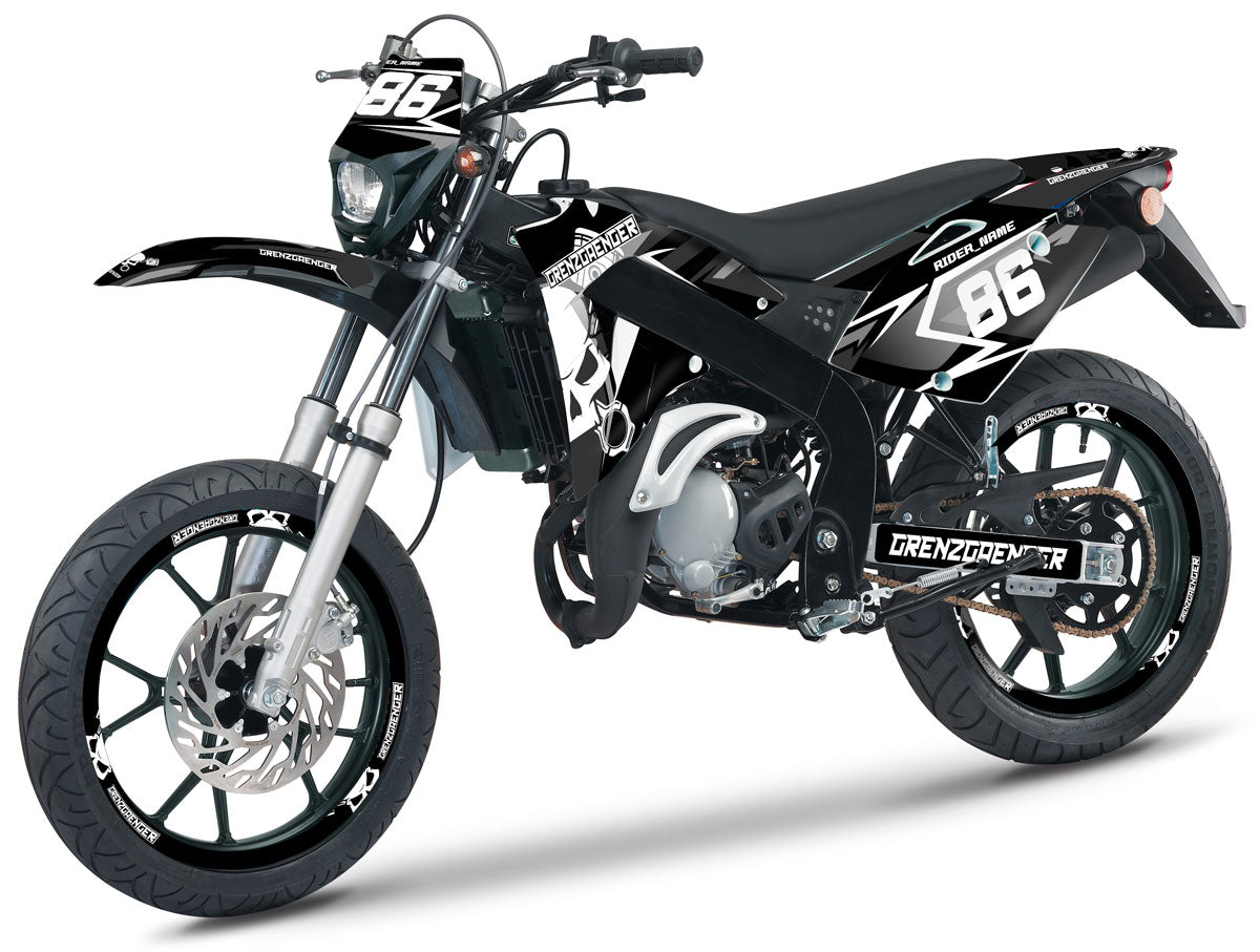 Kit pegatinas Rieju 50cc SMX 2011-2009 Grenz | pegatinas para moto | personalización 50cc | armysctv