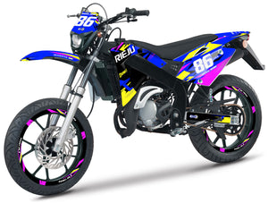 Kit pegatinas Rieju 50cc SMX 2001-2009 Army Tacker | pegatinas para moto | personalización 50cc | armysctv