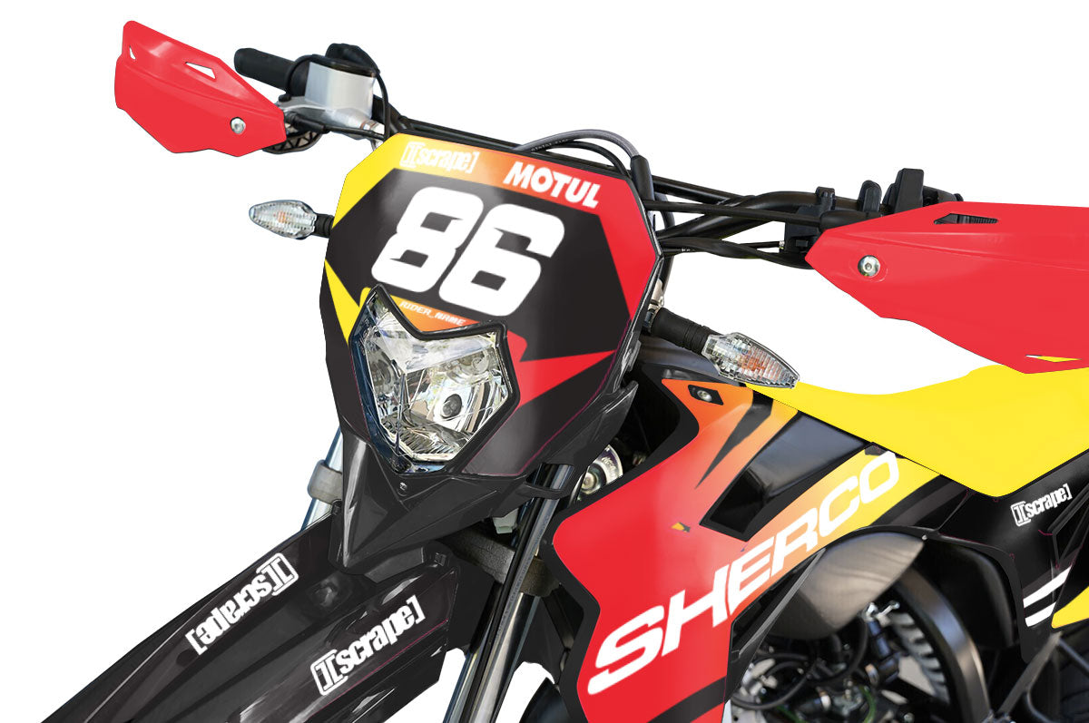 Kit pegatinas Sherco 50cc 2017-2025 Explosión Militar | pegatinas para moto | personalización 50cc | armysctv