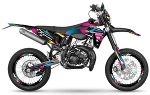 Kit déco Sherco 50cc 2017-2025 CMYK | autocollants moto | personnalisation 50cc | armysctv