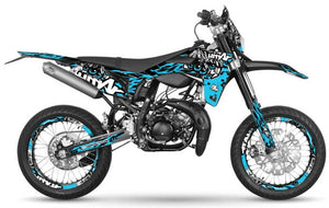 Kit pegatinas Sherco 50cc 2017-2025 Ojos del Ejército | pegatinas para moto | personalización 50cc | armysctv