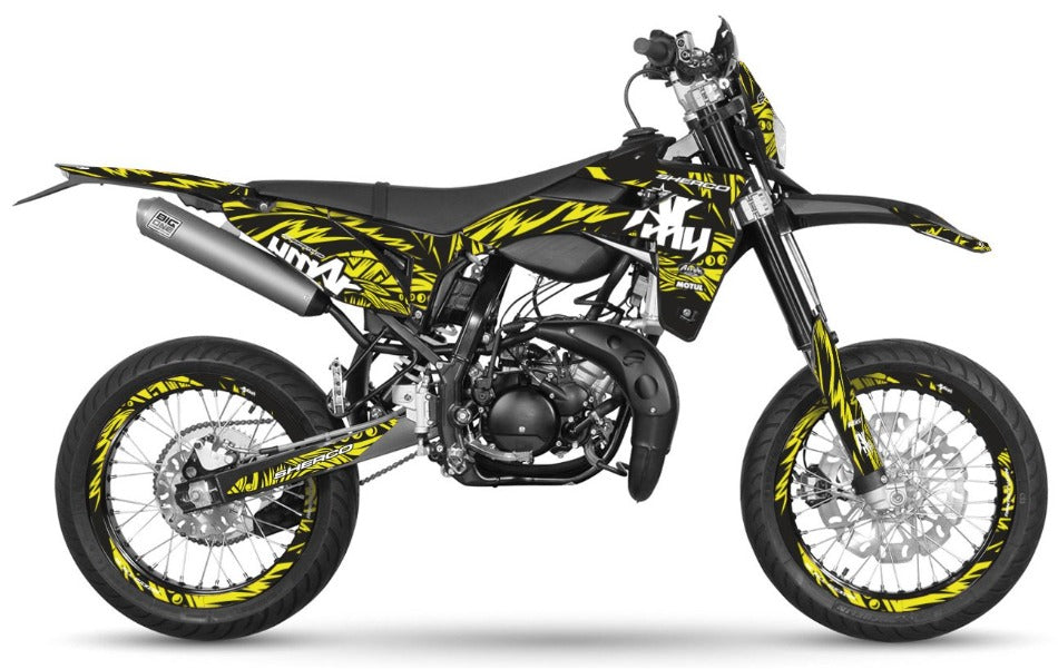 Graphics kit Sherco 50cc 2017-2025 Army Feather | motorcycle stickers | 50cc customization | armysctv
