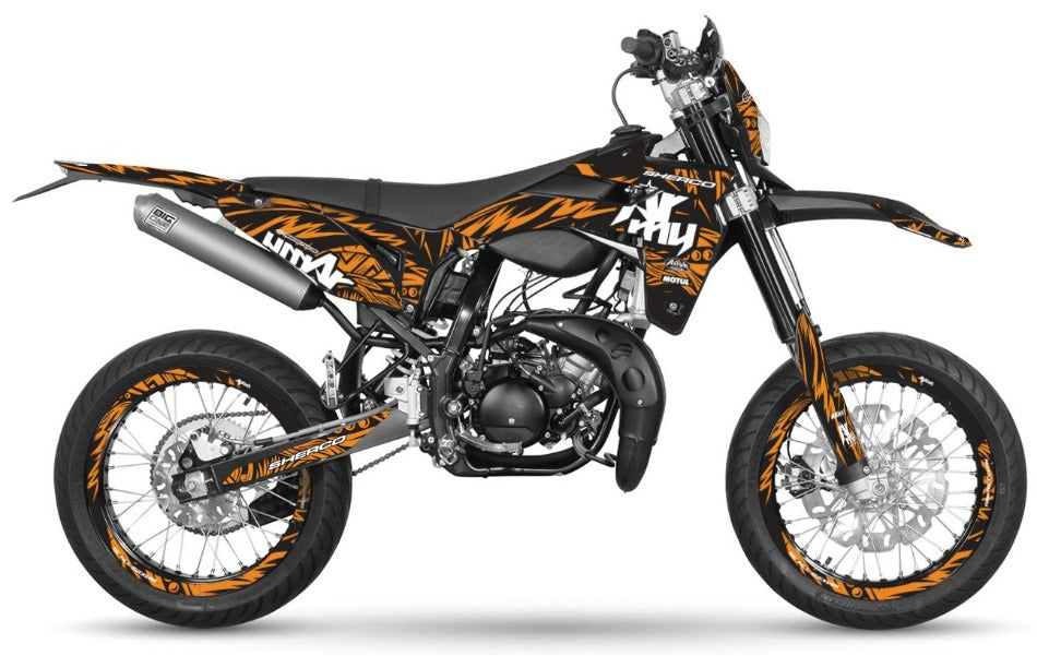 Graphics kit Sherco 50cc 2017-2025 Army Feather | motorcycle stickers | 50cc customization | armysctv
