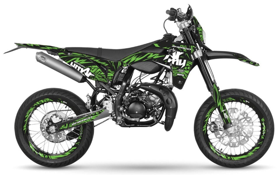 Graphics kit Sherco 50cc 2017-2025 Army Feather | motorcycle stickers | 50cc customization | armysctv