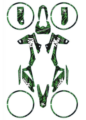 Kit déco Sherco 50cc 2017-2025 Army Feather | autocollants moto | personnalisation 50cc | armysctv