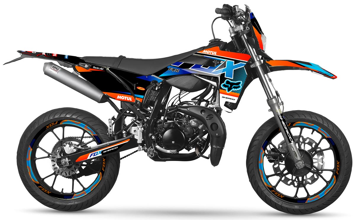 Sherco 50cc 2017-2025 Graphics kit Fox | motorcycle stickers | 50cc customization | armysctv