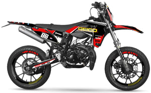 Dekor kit Sherco 50cc 2017-2025 Geico | Motorradaufkleber | Personalisierung 50cc | armysctv