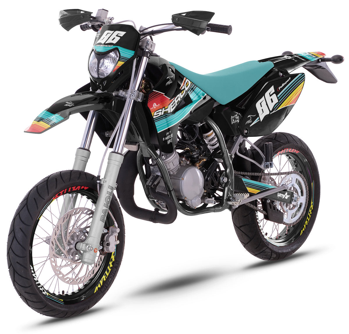 Deko-sett 50cc Sherco HRD 2006-2012 Bikelife | motorsykkelklistremerker | tilpasning 50cc | armysctv