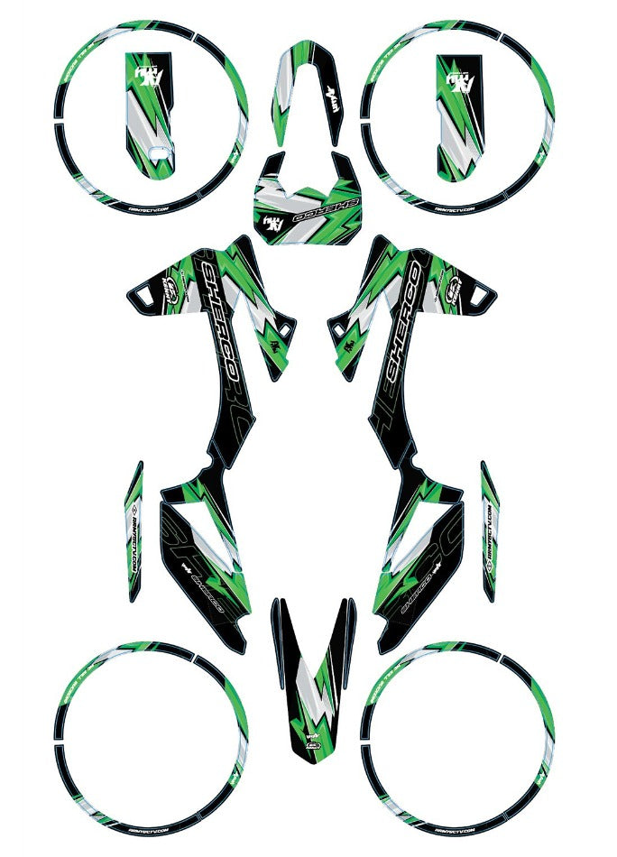 Kit déco Sherco 50cc 2017-2025 Army Kenny | autocollants moto | personnalisation 50cc | armysctv