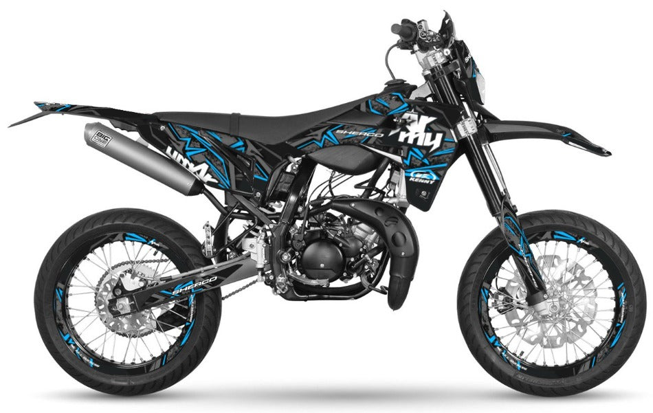 Graphics kit Sherco 50cc 2017-2025 Army Redrum | motorcycle stickers | 50cc customization | armysctv
