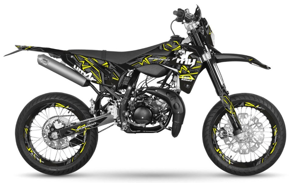 Graphics kit Sherco 50cc 2017-2025 Army Redrum | motorcycle stickers | 50cc customization | armysctv
