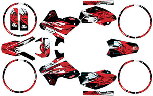 Kit pegatinas 50cc Sherco HRD 2006-2012 Army Runz | pegatinas para moto | personalización 50cc | armysctv