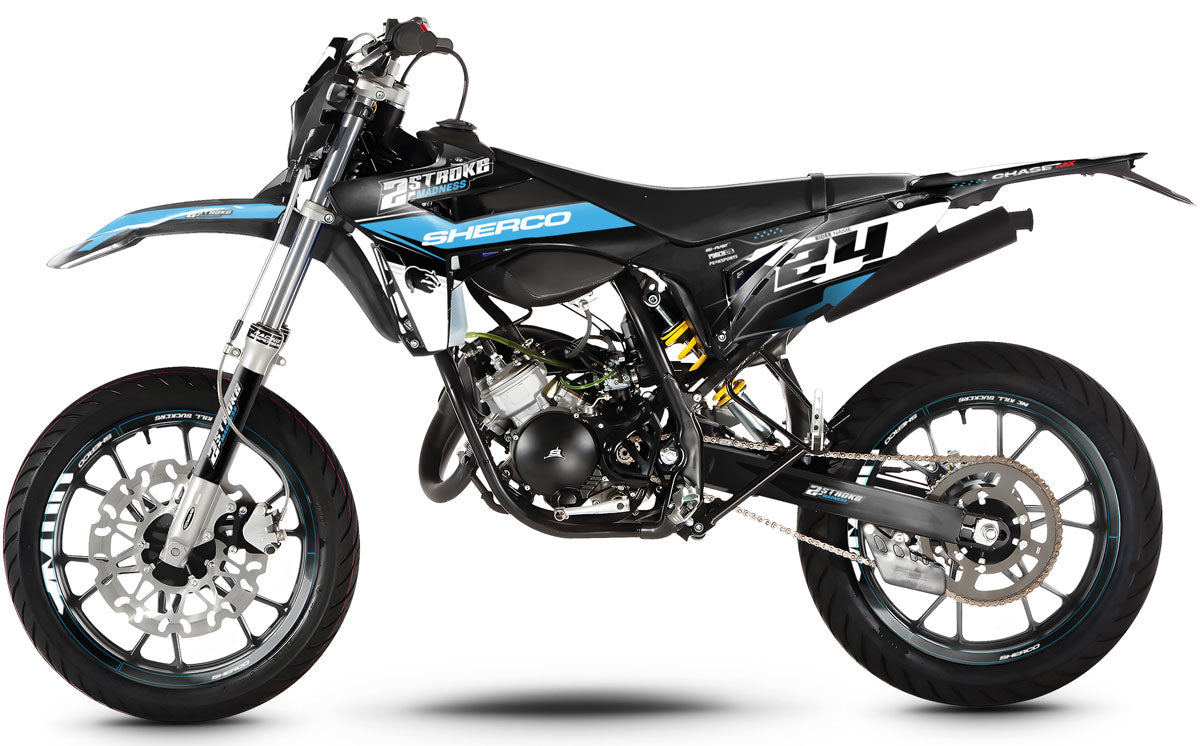 Kit de decoración Sherco 50cc 2013-2016 Locura | pegatinas para moto | personalización 50cc | armysctv