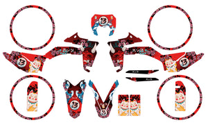Dekor kit Sherco 50cc 2017-2025 Armee Arigato | Motorradaufkleber | Personalisierung 50cc | armysctv