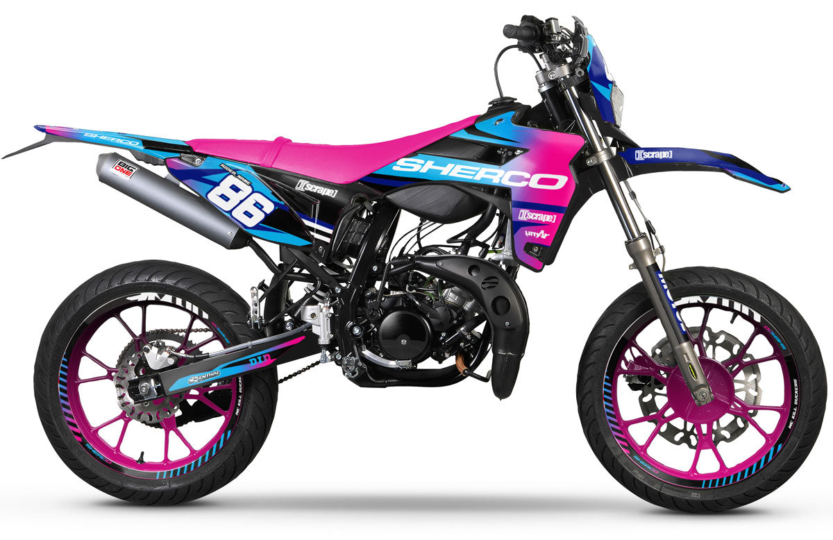 Kit pegatinas Sherco 50cc 2017-2025 Explosión Militar | pegatinas para moto | personalización 50cc | armysctv