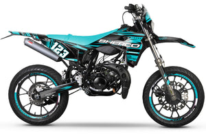 Kit pegatinas Sherco 50cc 2017-2025 Sueño Militar | pegatinas para moto | personalización 50cc | armysctv