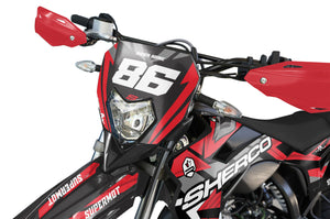 Dekor kit Sherco 50cc 2017-2025 Frost Racing | Motorradaufkleber | Personalisierung 50cc | armysctv
