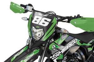 Dekor kit Sherco 50cc 2017-2025 Frost Racing | Motorradaufkleber | Personalisierung 50cc | armysctv