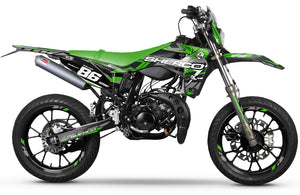 Dekor kit Sherco 50cc 2017-2025 Frost Racing | Motorradaufkleber | Personalisierung 50cc | armysctv