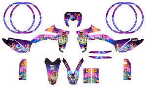 Kit déco Sherco 50cc 2017-2025 GTA Style | autocollants moto | personnalisation 50cc | armysctv