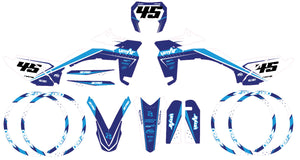 Dekor kit Sherco 50cc 2017-2025 Armee-Rakete | Motorradaufkleber | Personalisierung 50cc | armysctv