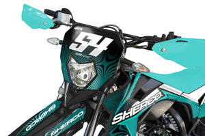 Dekor kit Sherco 50cc 2017-2025 Armee Orion | Motorradaufkleber | Personalisierung 50cc | armysctv