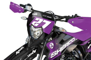 Dekor kit Sherco 50cc 2017-2025 Armee Siebter | Motorradaufkleber | Personalisierung 50cc | armysctv