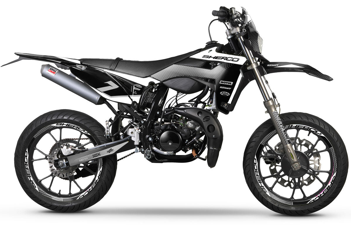 Kit déco Sherco 50cc 2017-2025 Silver Edition | autocollants moto | personnalisation 50cc | armysctv
