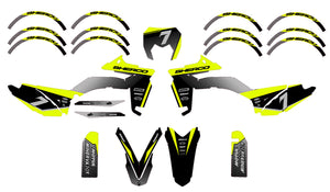 Kit pegatinas Sherco 50cc 2017-2025 Edición Plata | pegatinas para moto | personalización 50cc | armysctv