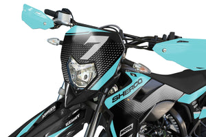 Kit pegatinas Sherco 50cc 2017-2025 Edición Plata | pegatinas para moto | personalización 50cc | armysctv
