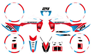 Dekor kit Sherco 50cc 2017-2025 Armee Einsamkeit | Motorradaufkleber | Personalisierung 50cc | armysctv