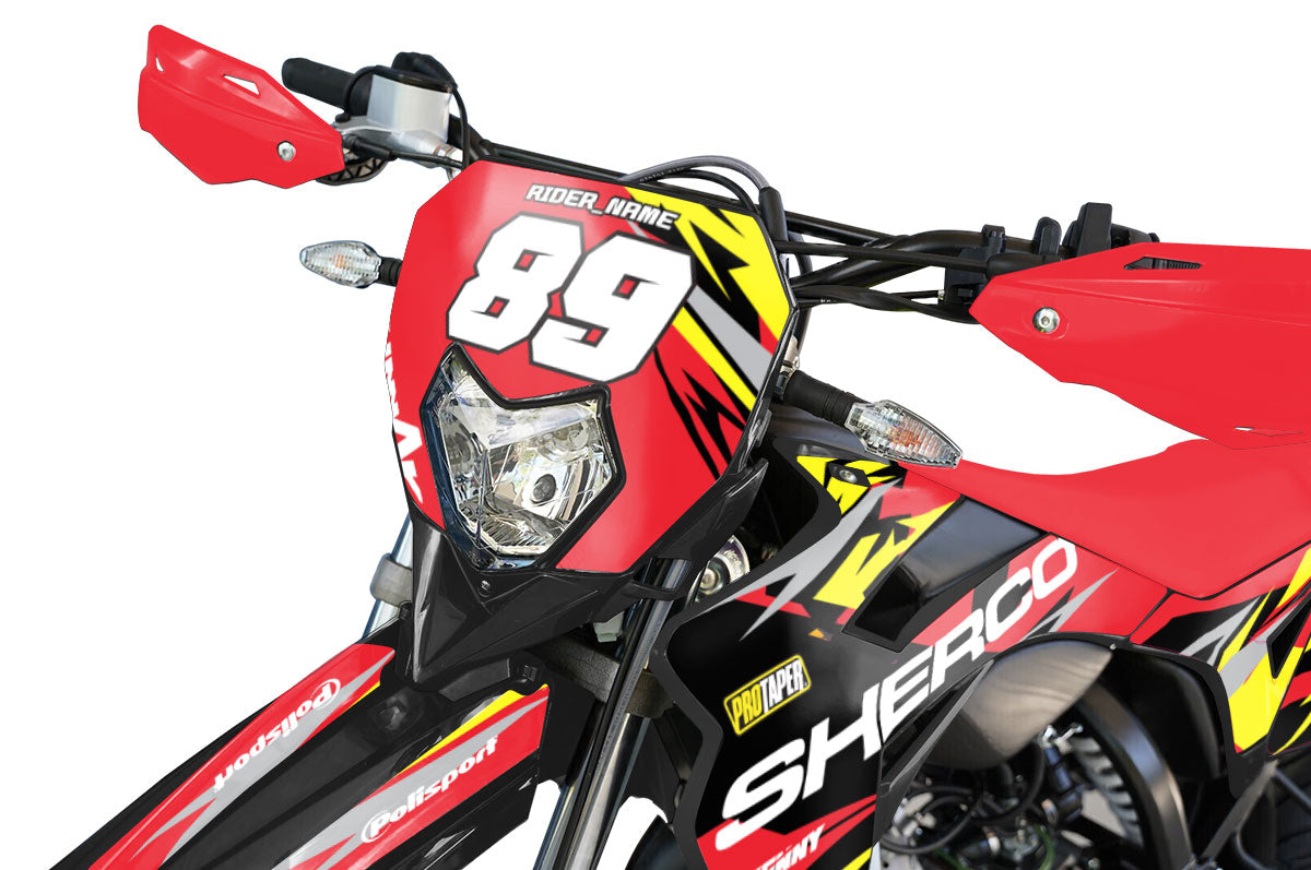 Dekor kit Sherco 50cc 2017-2025 Army Tacker | Motorradaufkleber | Personalisierung 50cc | armysctv