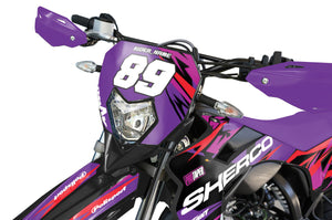 Dekor kit Sherco 50cc 2017-2025 Army Tacker | Motorradaufkleber | Personalisierung 50cc | armysctv