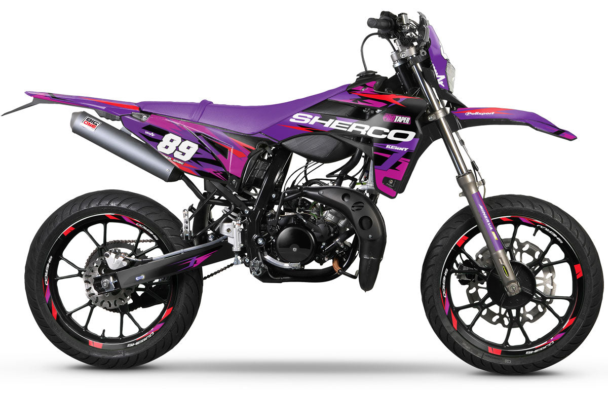 Dekor kit Sherco 50cc 2017-2025 Army Tacker | Motorradaufkleber | Personalisierung 50cc | armysctv