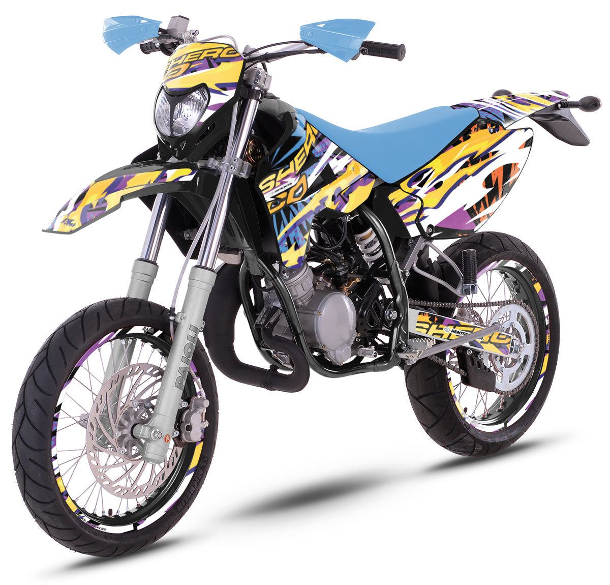 Kit déco 50cc Sherco HRD 2006-2012 Cali Gelato | autocollants moto | personnalisation 50cc | armysctv