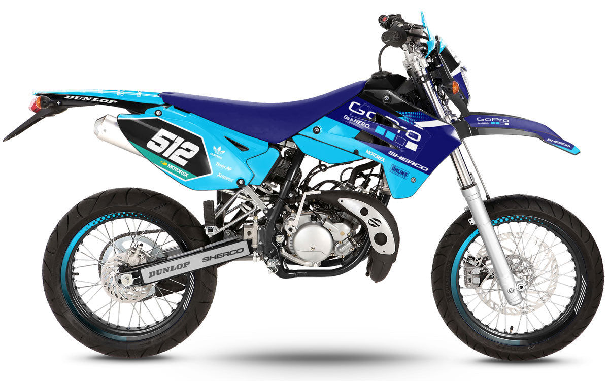 Kit déco 50cc Sherco HRD 2006-2012 GoPro | autocollants moto | personnalisation 50cc | armysctv