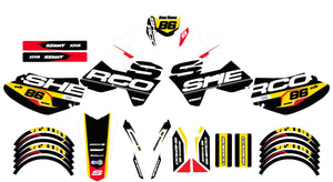 Kit déco Sherco HRD 50cc 2006-2012 Army Kainam | autocollants moto | personnalisation 50cc | armysctv