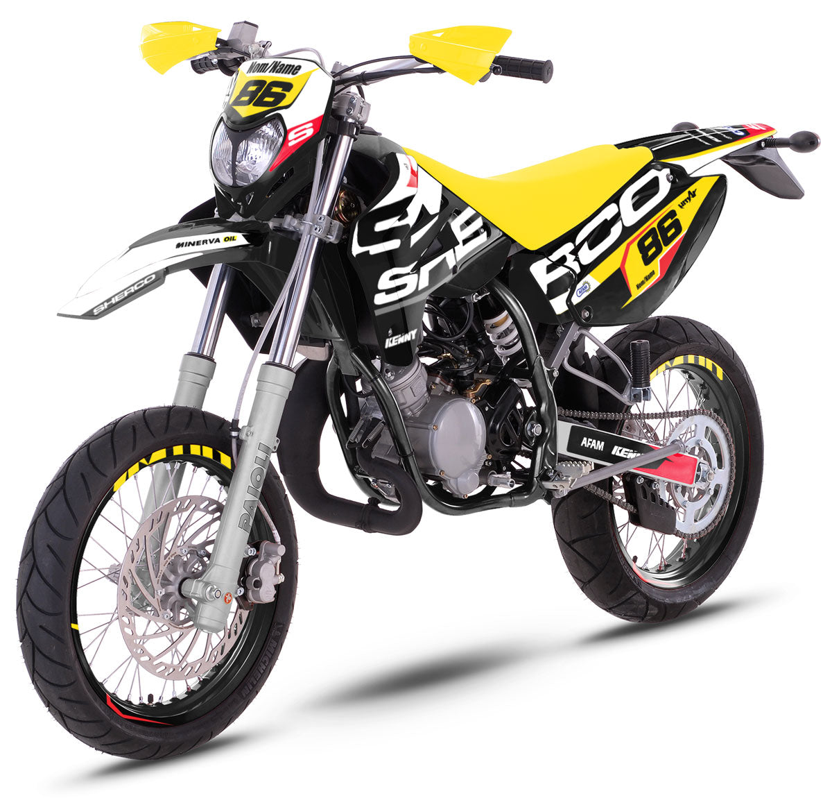 Sherco HRD 50cc 2006-2012 Army Kainam Graphics kit | motorcycle stickers | 50cc customization | armysctv