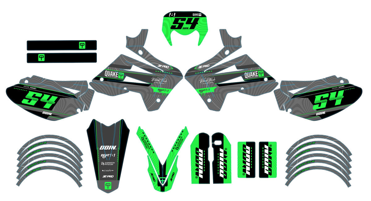 Dekor kit 50cc Sherco HRD 2006-2012 Army Quake | Motorradaufkleber | 50cc Personalisierung | armysctv