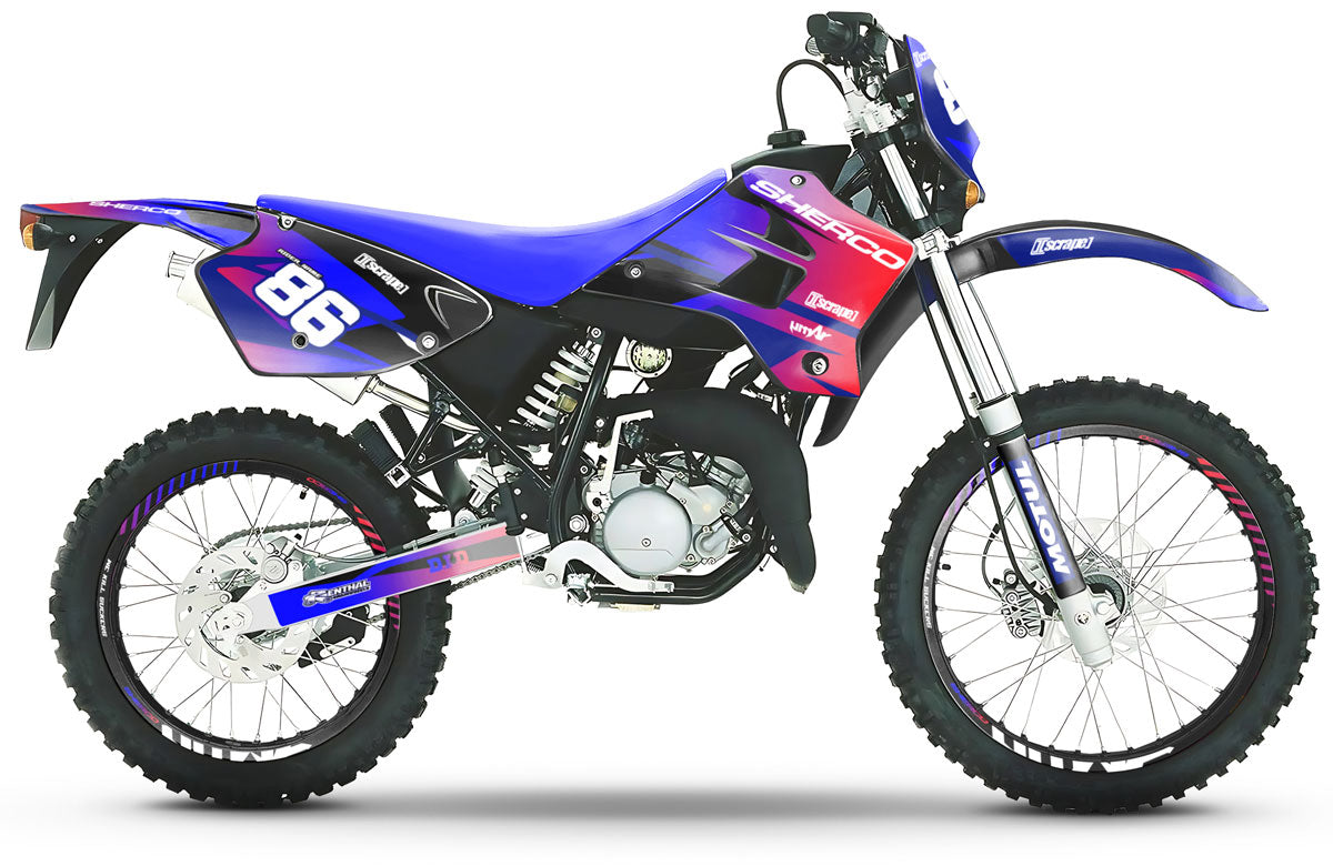 Kit déco Sherco HRD 50cc 1998-2005 Blast | autocollants moto | personnalisation 50cc | armysctv
