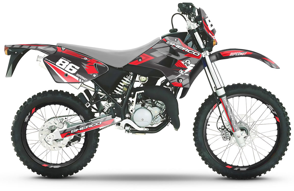 Kit pegatinas Sherco HRD 50cc 1998-2005 Escarcha | pegatinas para moto | personalización 50cc | armysctv