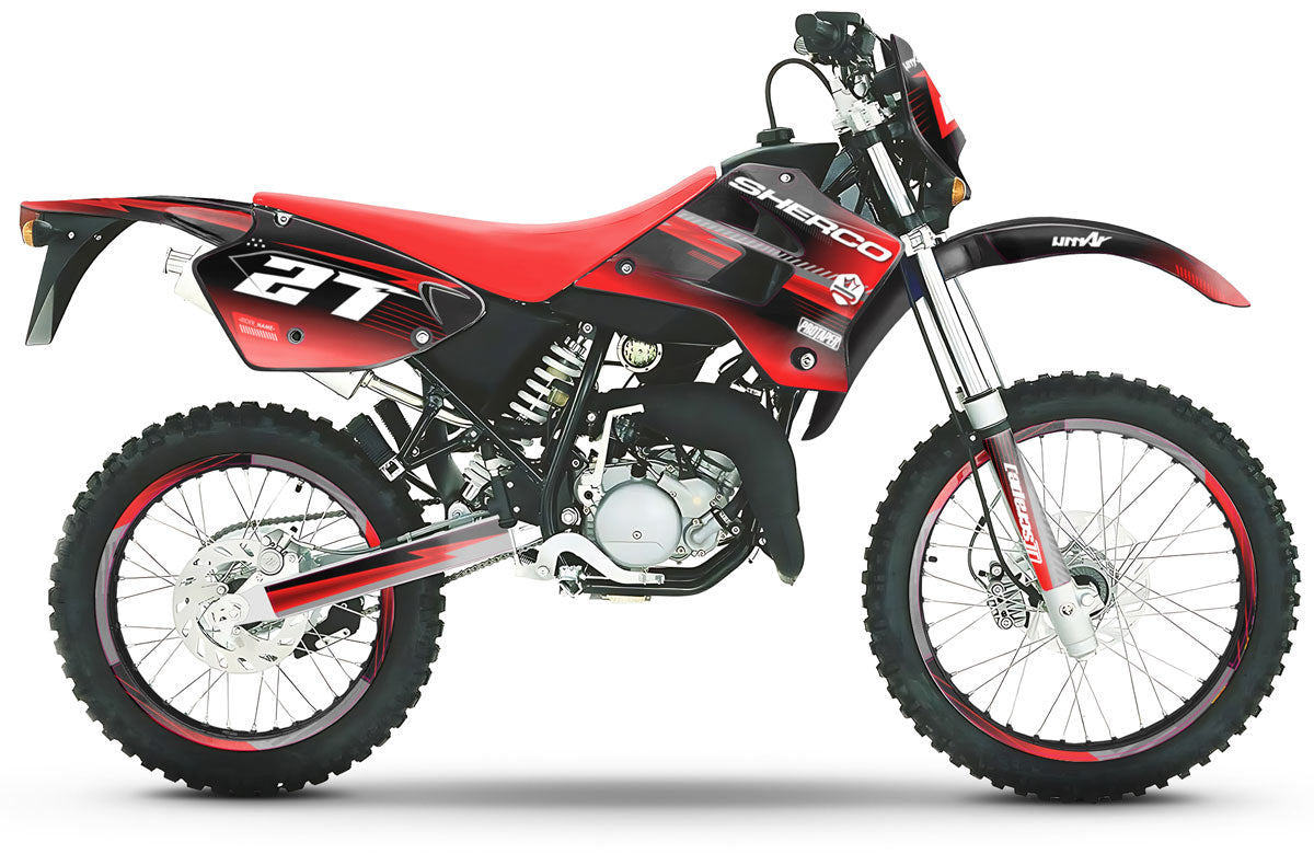 Kit pegatinas Sherco HRD 50cc 1998-2005 Séptimo | pegatinas para moto | personalización 50cc | armysctv