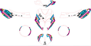 Kit pegatinas 50cc Peugeot TKR / Trekker 2006-2014 Geomach | pegatinas para moto | personalización 50cc | armysctv