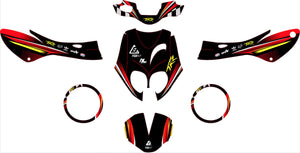 50cc Graphics kit Peugeot TKR / Trekker 2006-2014 Linerz | motorcycle stickers | 50cc customization | armysctv