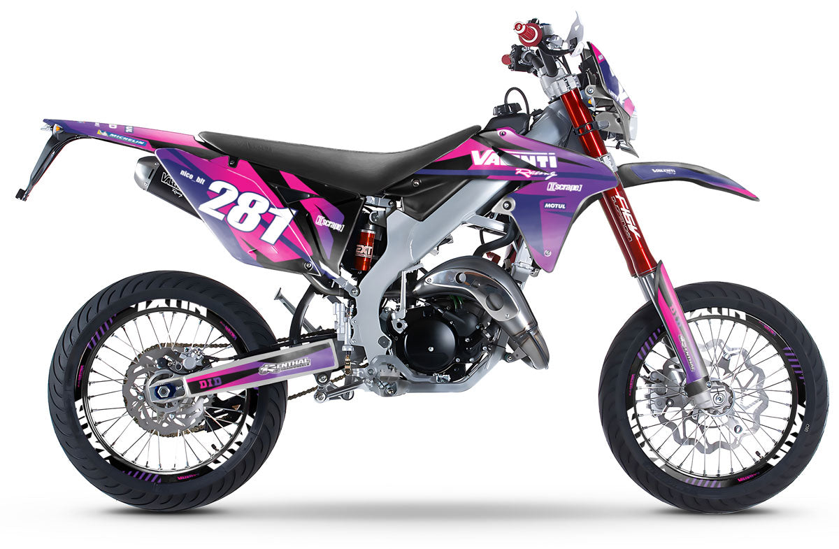 Kit déco 50cc Valenti Racing SM Blast | autocollants moto | personnalisation 50cc | armysctv
