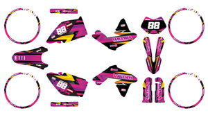 Deko-sett 50cc Valenti Racing SM Army Split | motorsykkelklistremerker | tilpasning 50cc | armysctv