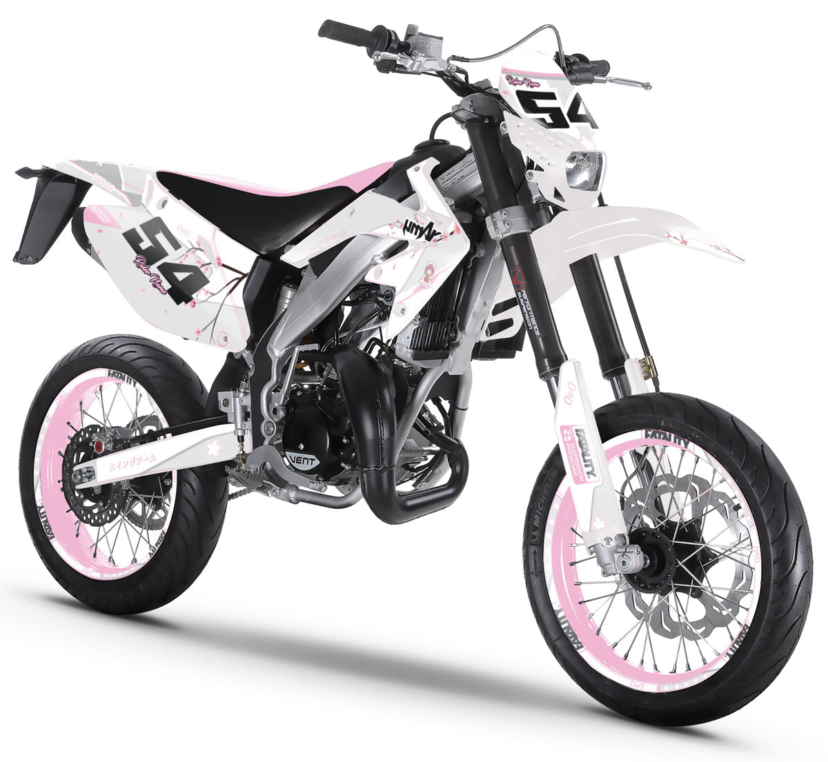 50cc Graphics kit Vent Derapage 2021-2022 Army Sakura | motorcycle stickers | 50cc customization | armysctv