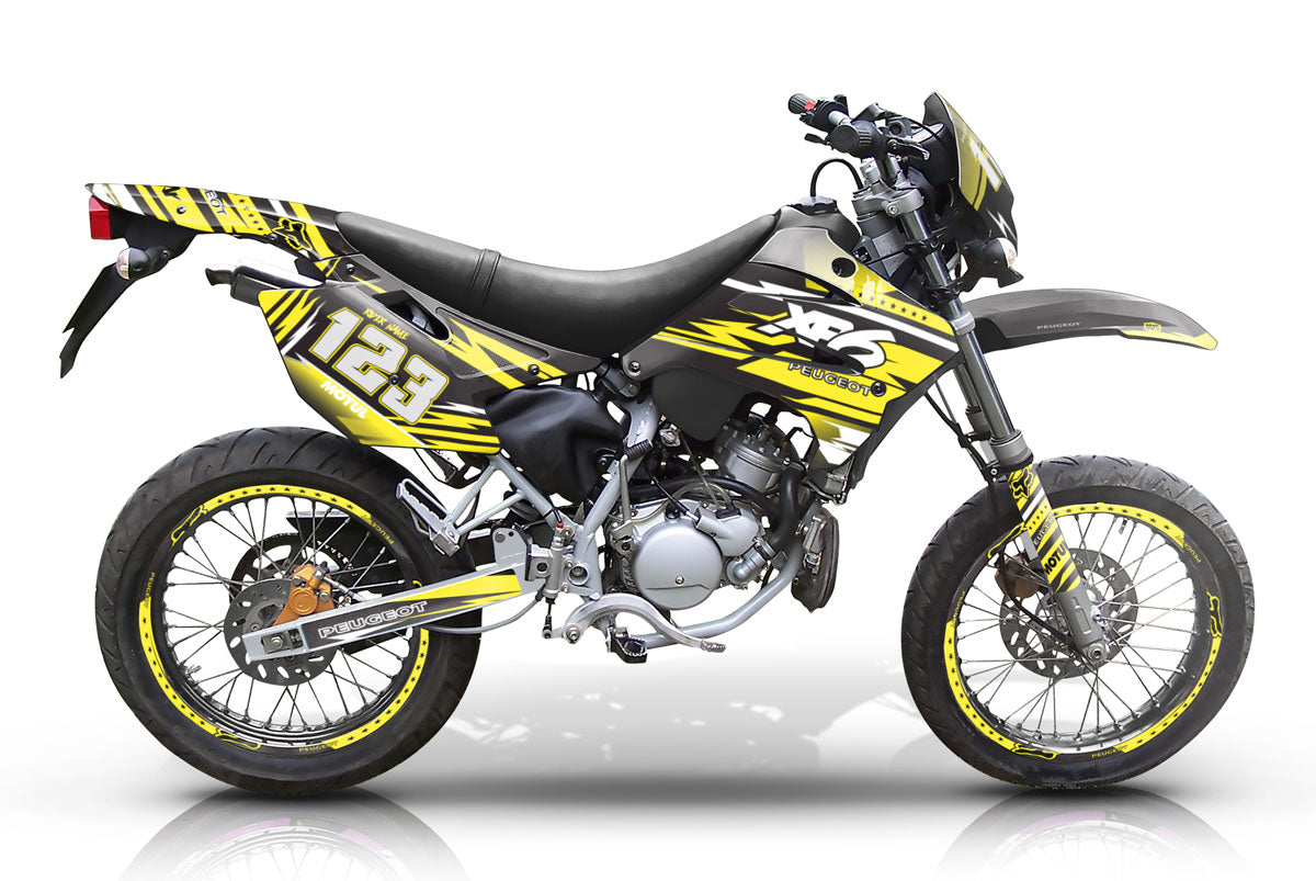 Kit déco 50cc Peugeot XP6 2004-2010 Dream | autocollants moto | personnalisation 50cc | armysctv