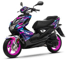 50cc Graphics kit Yamaha Aerox / MBK Nitro 2013-2019 Crazy Pink | motorcycle stickers | 50cc customization | armysctv