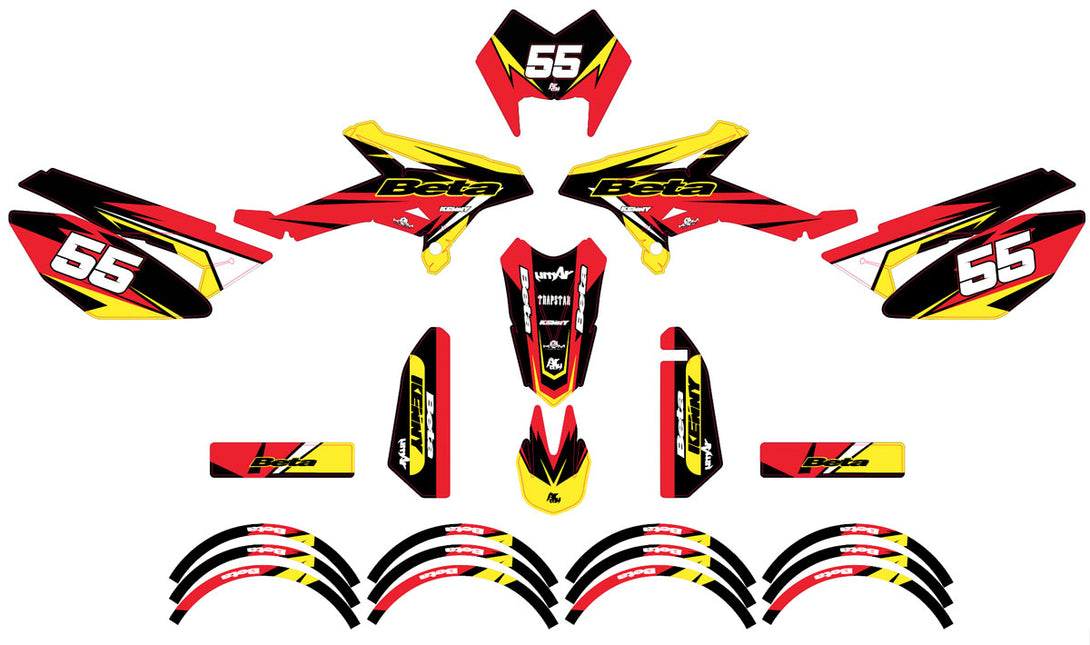 Kit déco Beta RR 50 Motard 2011-2020 Army Stream